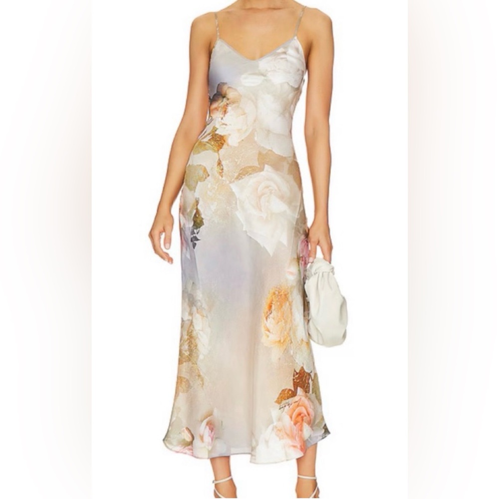 ALLSAINTS Rosalia Slip Dress in Sunrise Blue - worn once!